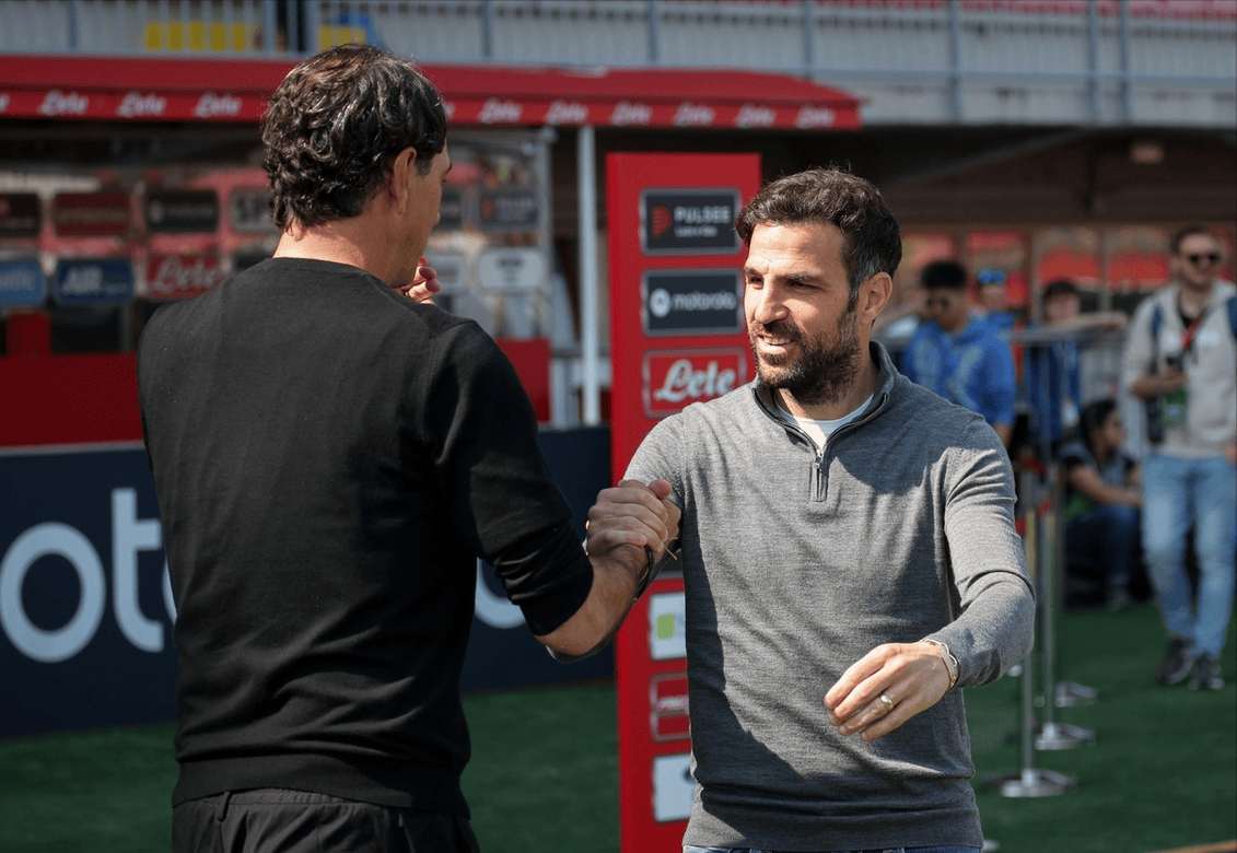 3-1，37岁法布雷加斯率意甲第13终结4轮不胜，内斯塔率队排名垫底